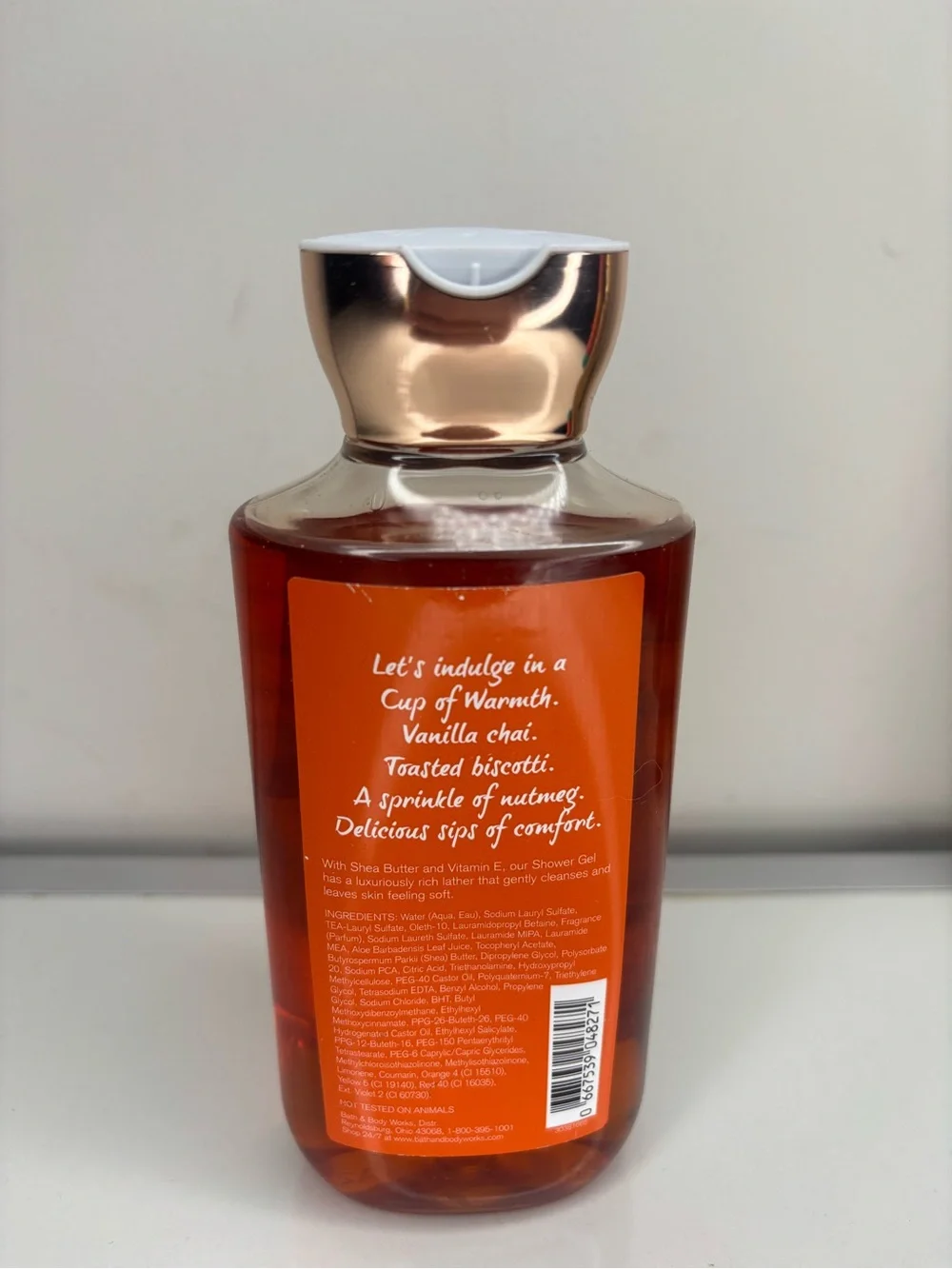 Bath & Body Works Cup of Warmth Shower Gel - Amber & Gold Retired Scent
